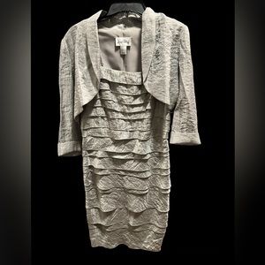 ‼️ NEW ‼️ Joseph Ribkoff Silver Argent Dress